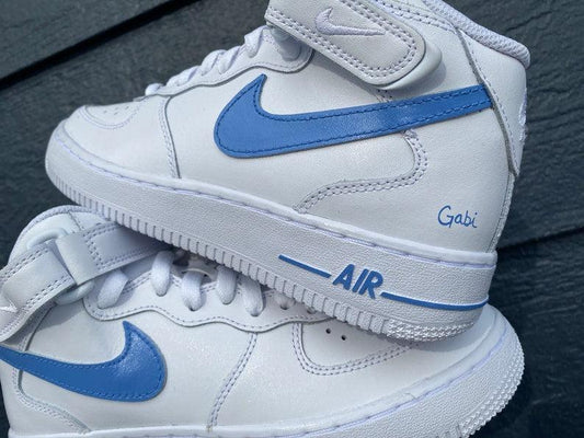 Custom Blue Nike Air Force Ones