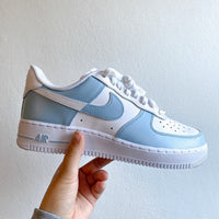 Custom Air Force 1 Baby Blue Colour Block