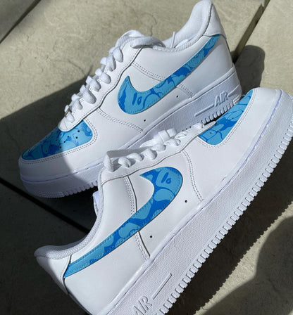 Custom Air Force 1 Blue BAPE