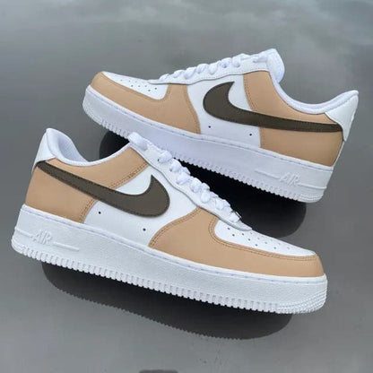 Custom Air Force 1 Beige/tan