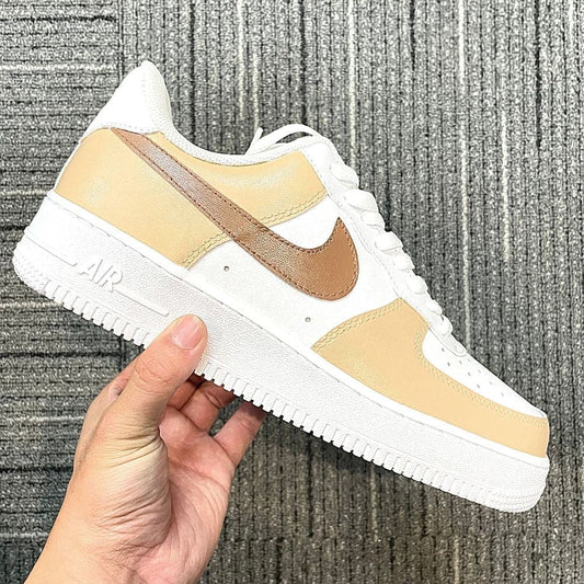 Custom Air Force 1 X Brown & Beige