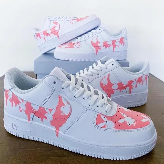 Custom Air Force 1 Playboy Bunny