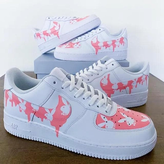 Custom Air Force 1 Playboy Bunny