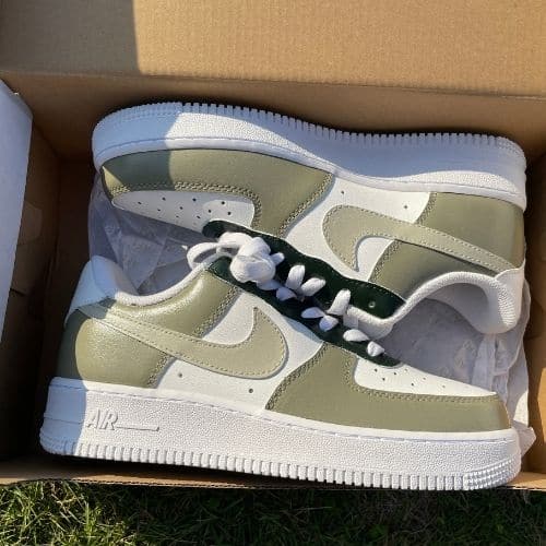 Custom Air Force 1 Olive Green