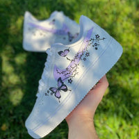 Custom Air Force 1 Purple Butterfly Dreamland