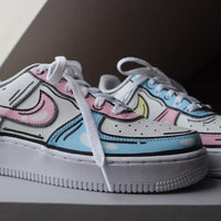Nike Air Force 1 X Pastel Cartoon pink Yellow