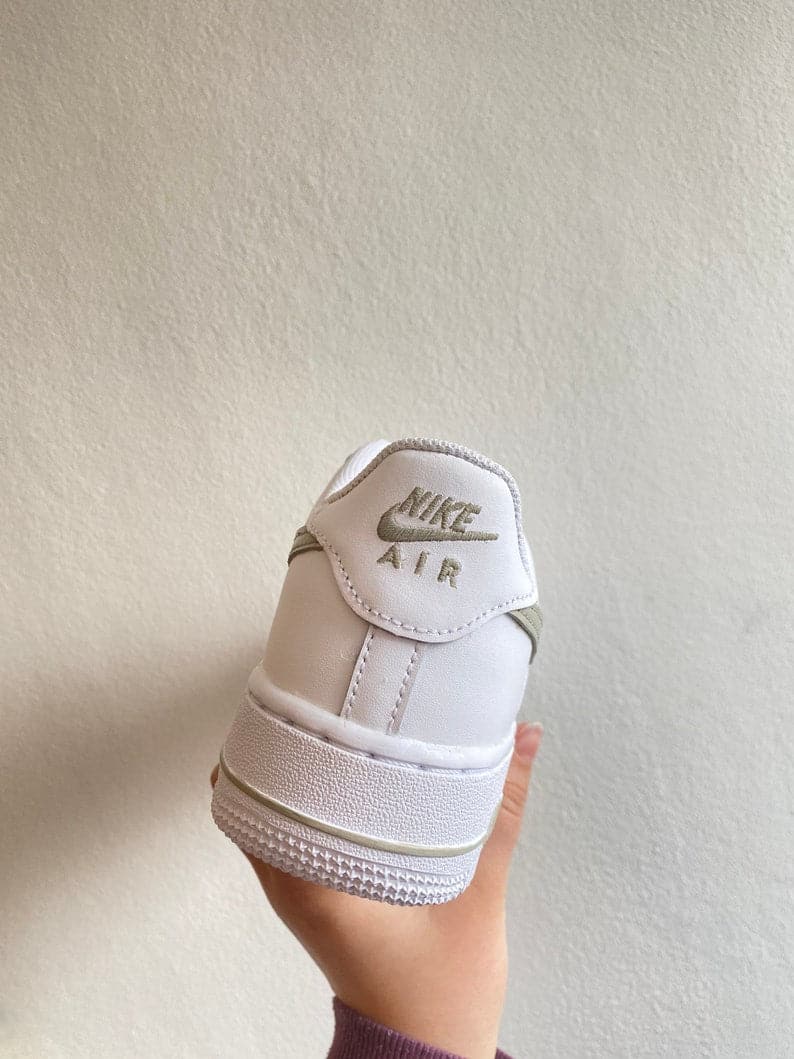 Custom Air Force 1 beige Swoosh