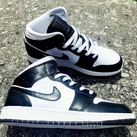 Custom Black White Jordan 1