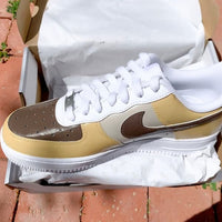 Hand-painted Neutral Tones Custom Air Force 1