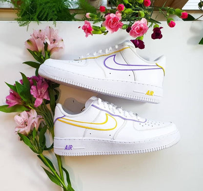 Yellow and Purple _lakers_ Colours_ Painted