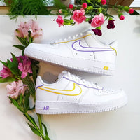 Yellow and Purple _lakers_ Colours_ Painted