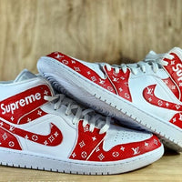 Custom Air Jordan 1 LV Supreme