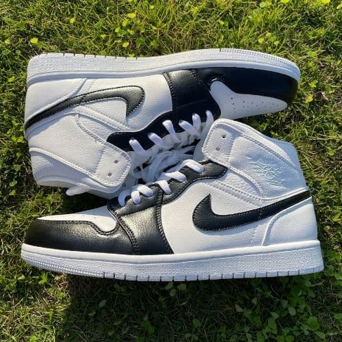 Custom Air Jordan 1 Mid White Black