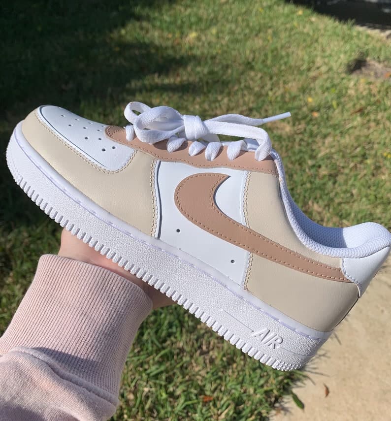 Brown & Beige Custom Air Force 1's