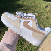 Brown & Beige Custom Air Force 1's