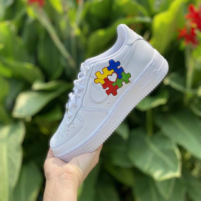 Custom Air Force 1 Autism Awareness