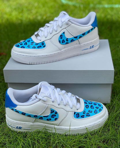 Blue Leopard Custom AF1’s