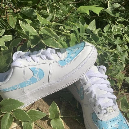 Custom Air Force 1 Baby Blue Louis