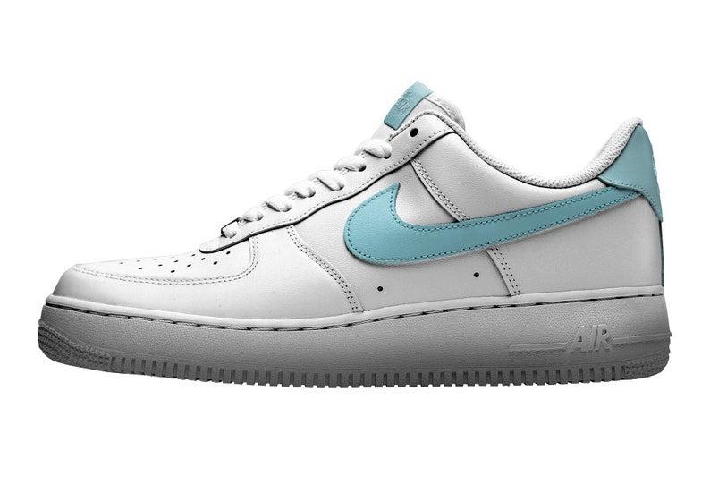 Custom Blue Nike Air Force Ones