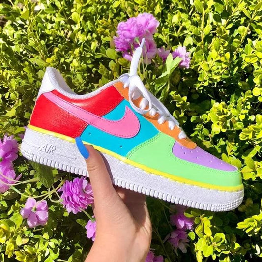 Custom Air Force 1 Vintage Colorblock 🌈