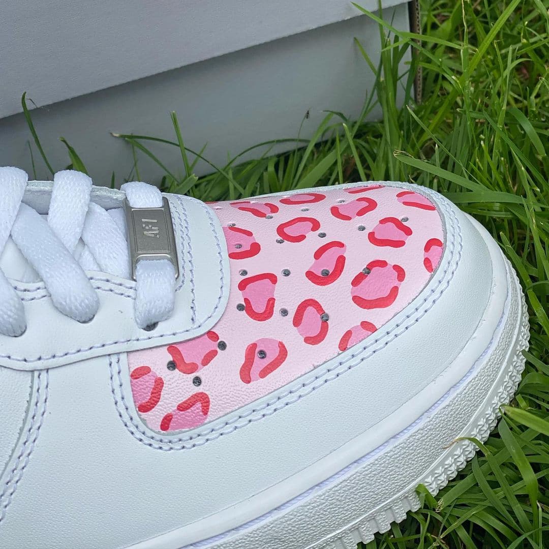 Custom Leopard Print AF1’s