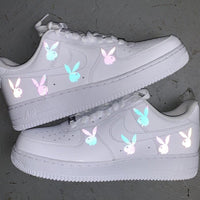 Custom Air Force 1 Rainbow Reflective Bunny