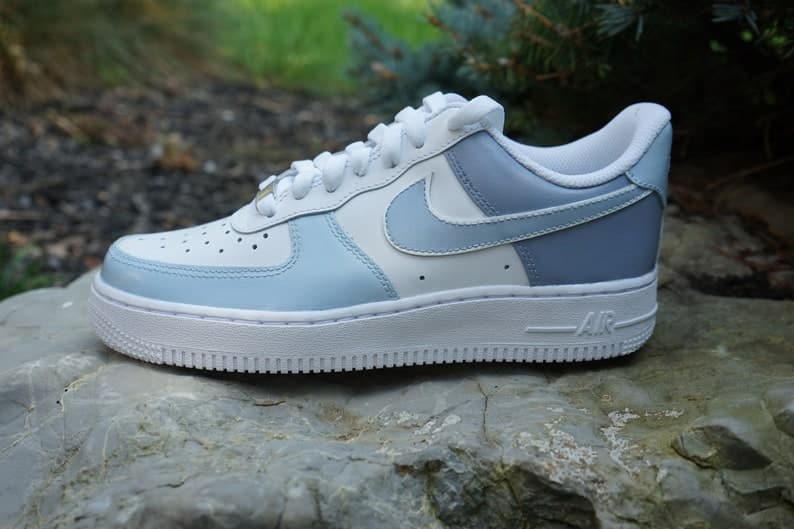 Blue Gray Air Force 1 Custom Nike Air Force 1