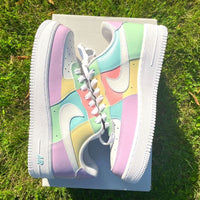 Custom Air Force 1 X Pastel rainbow