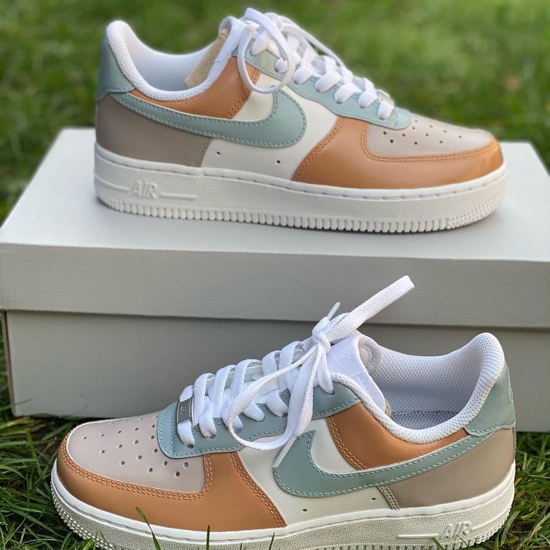Basic Color Custom Air Force 1’s Orange