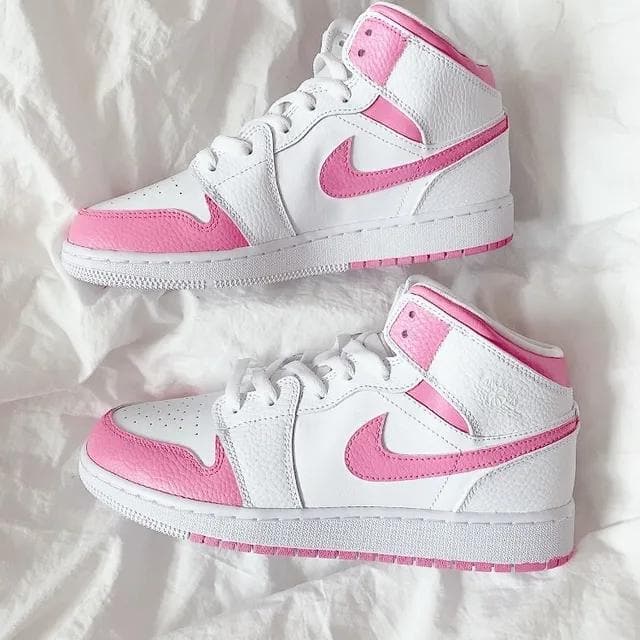 Custom Air Jordan 1 Mid Baby Pink