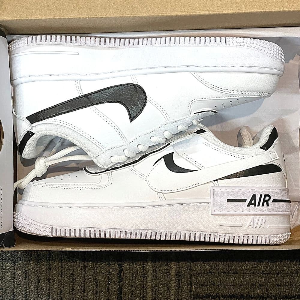 Custom Air Force 1 X Shadow Black Colour
