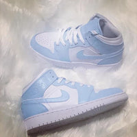 Custom Powder Blue Air Jordan 1