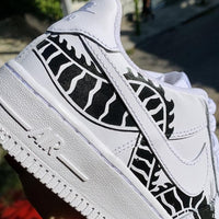 Custom Air Force 1 Dragon White Black