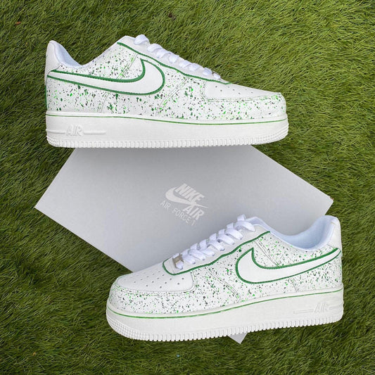 Custom Air Force 1 Green Splash
