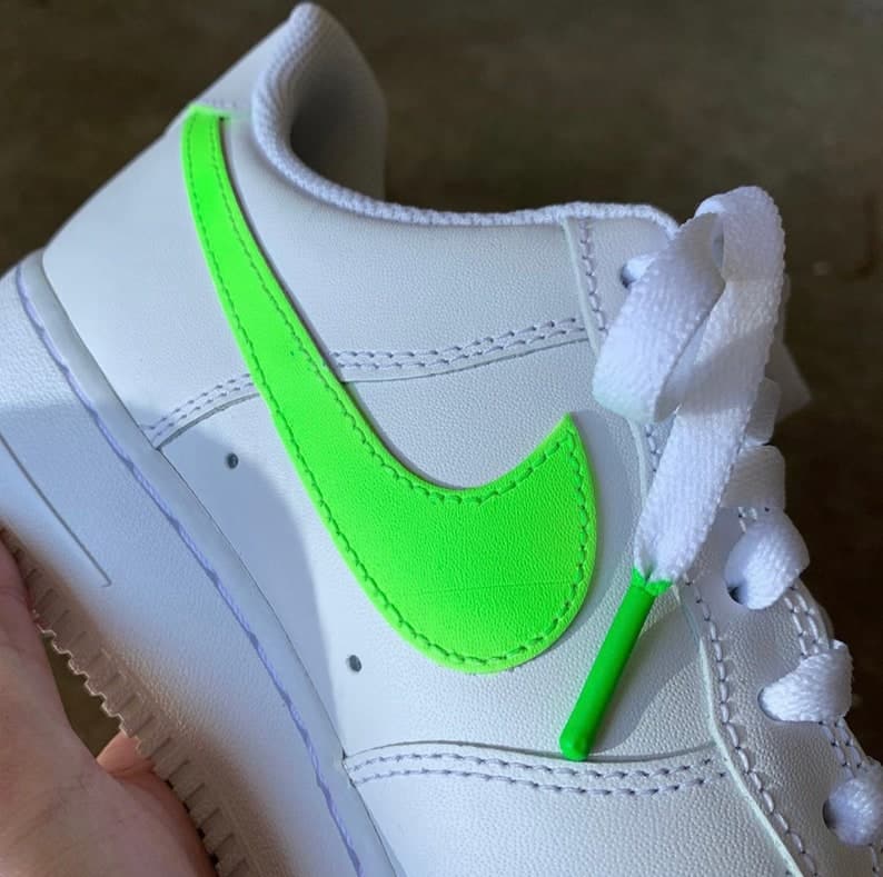 Custom Nike Air Force 1 Bright Green