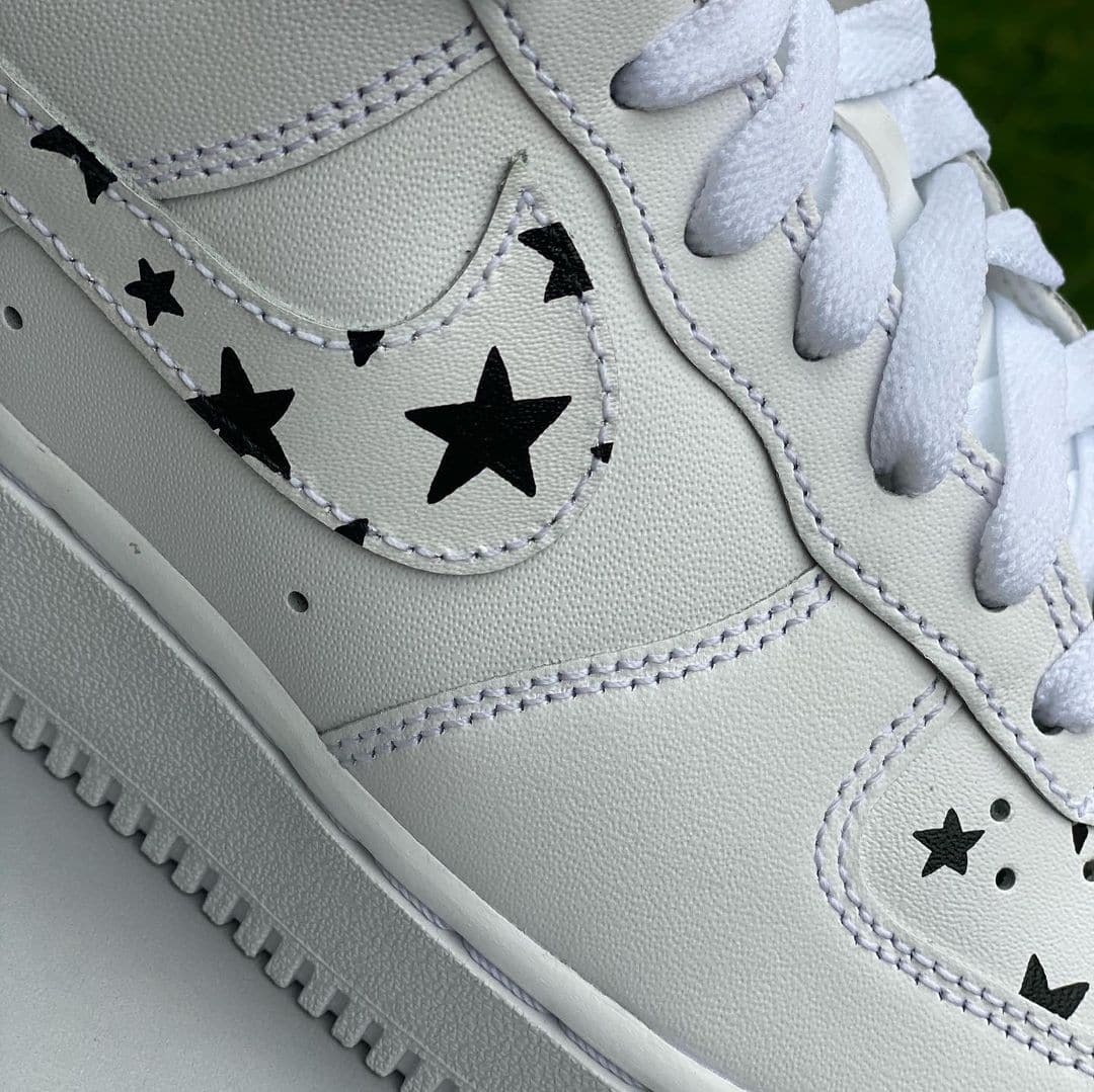 Black Stars Custom Air Force 1’s