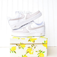 Tan Toe Colorblock Air Force 1 Custom Handpainted