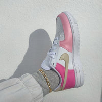 Custom Nike Air Force 1 Pink Nostalgia