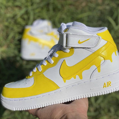 Custom Nike Air Force Ones Yellow