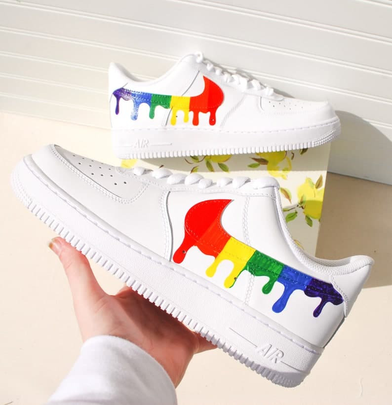 Rainbow Custom Air Force 1 Handpainted