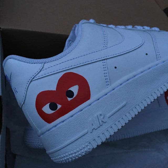 Custom Air Force 1 CDG red