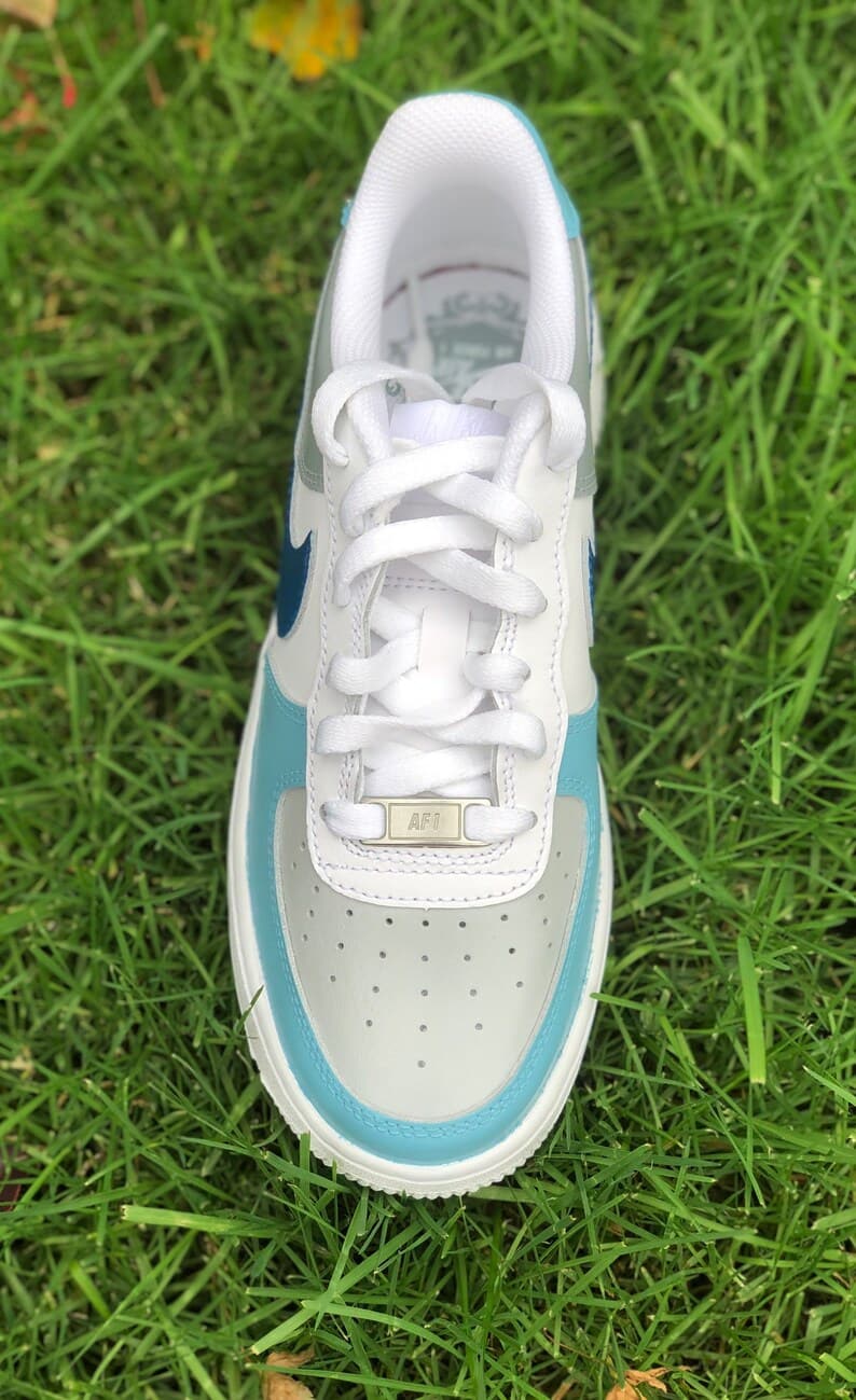 Blue and Gray CUSTOM Air Force 1's