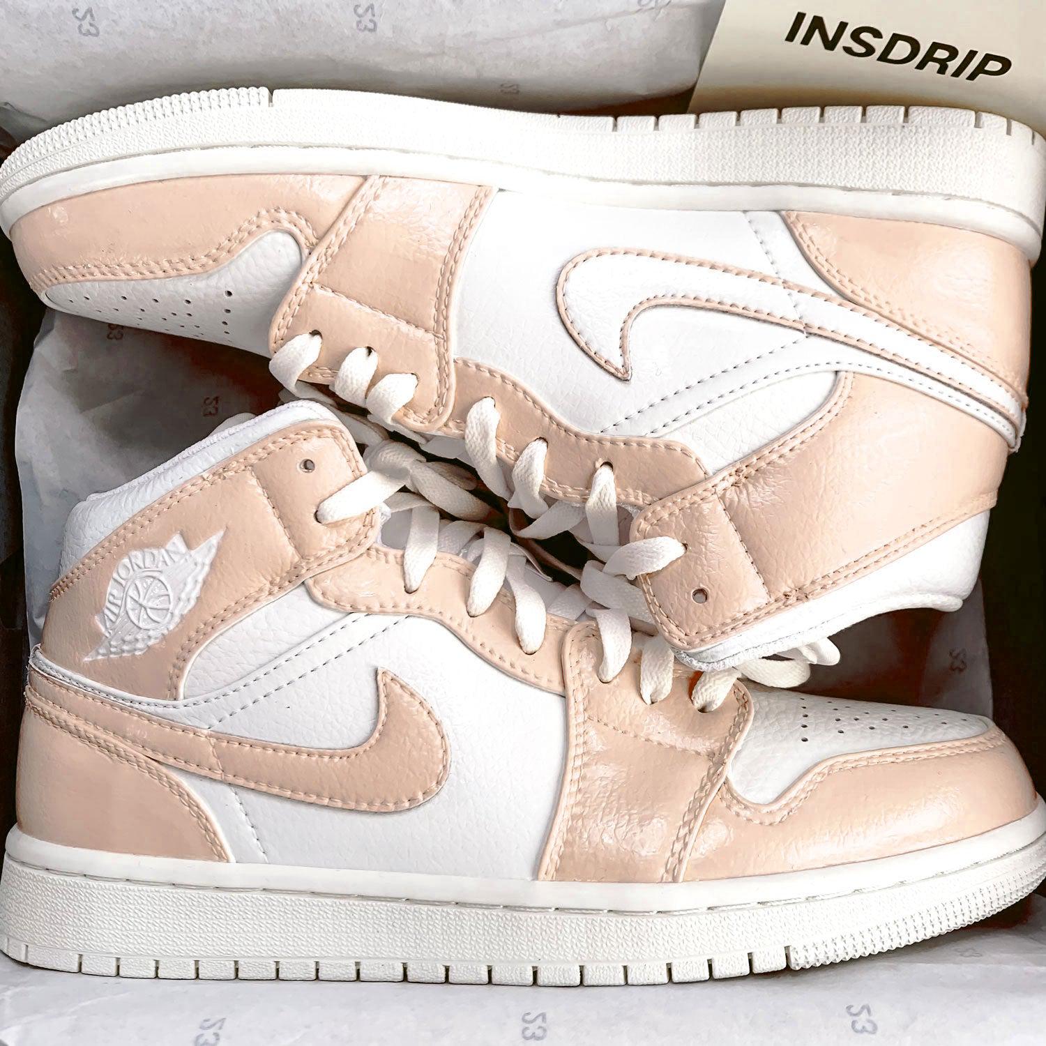 ORANGE AIR JORDAN 1 CUSTOM