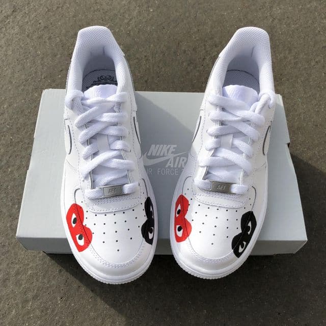 Custom Air Force 1 triple CDG
