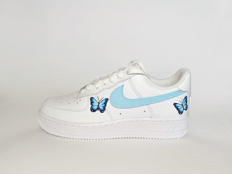 Custom Air Force 1 blue Butterflies