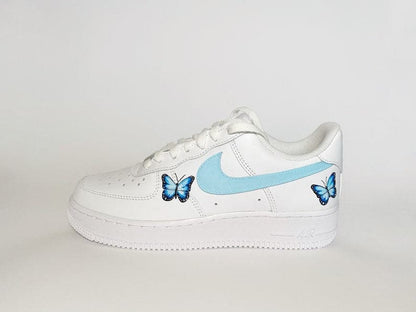 Custom Air Force 1 blue Butterflies