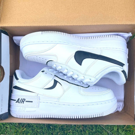 Custom Air Force 1 X Shadow Black Colour