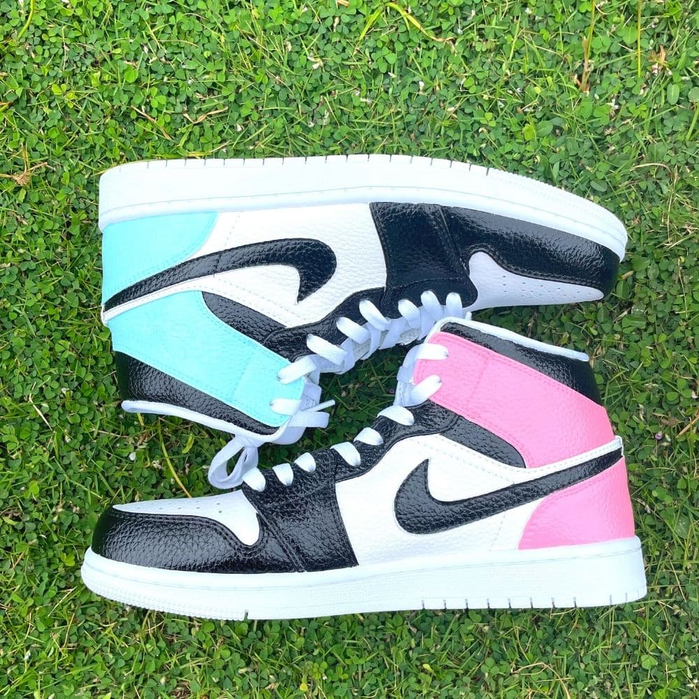 Custom Air Jordan 1 X Pink BLUE