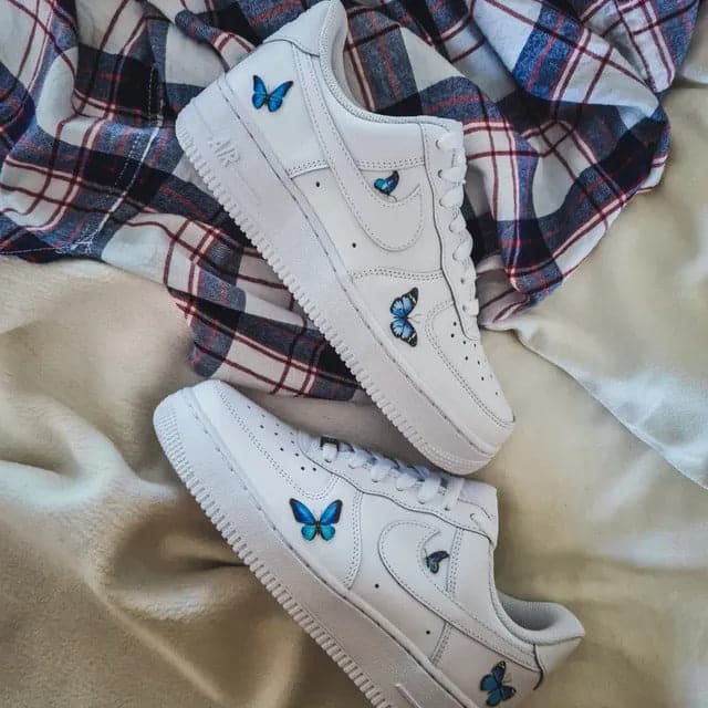 Blue Butterfly Nike Air Force 1