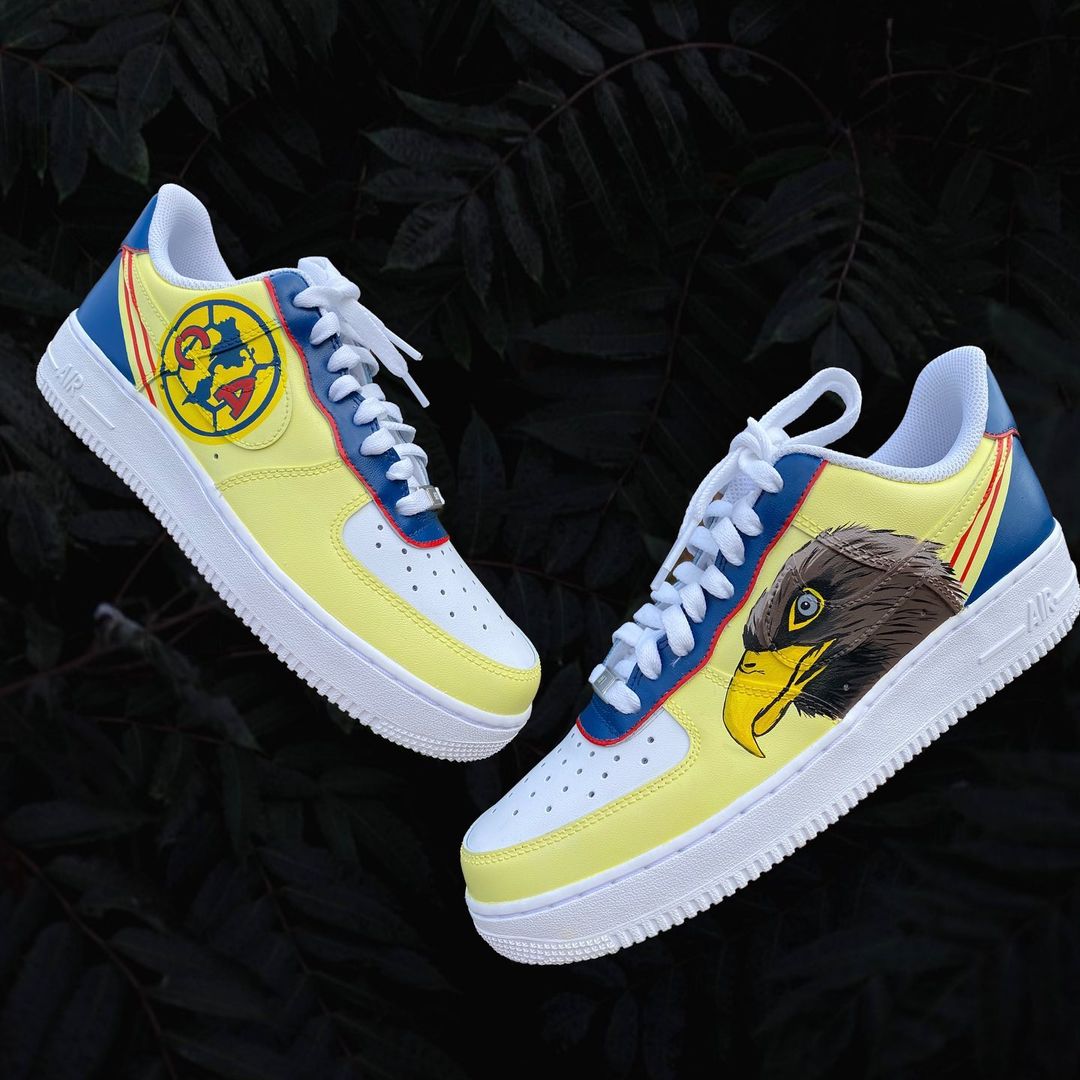 Custom Nike Air Force 1 Club América custom AF1 ⚽️